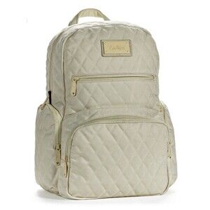 Cookies V4 Quilted Smell Proof Backpack Cream Beige New w/ Tags NWT
